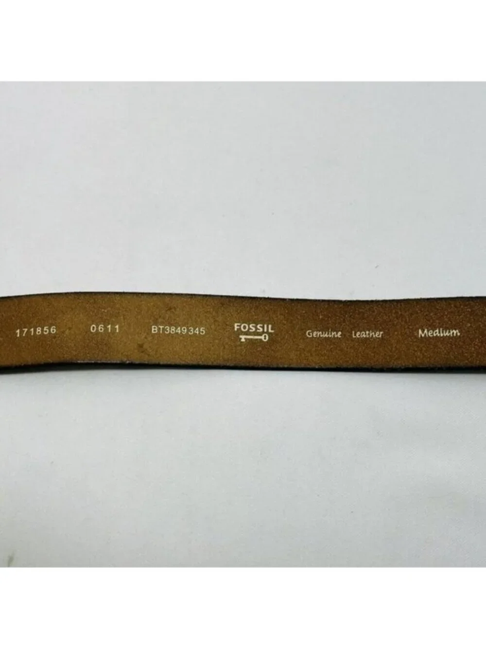 Fossil Genuine Leather Belt Size M Retro Flower Western Cowboy Cowgirl Brown Hip